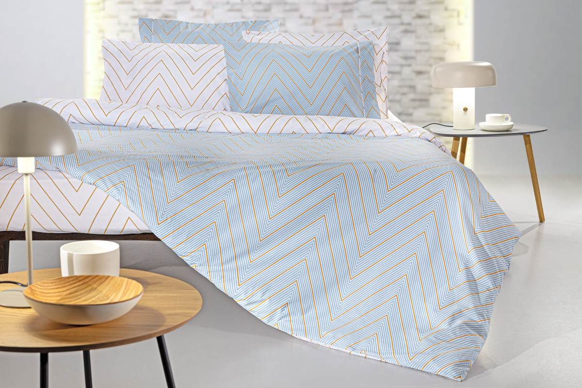 Guy Laroche Σετ 4τμχ. Σεντόνια Canyon Sky Με Λάστιχο 170x200+32