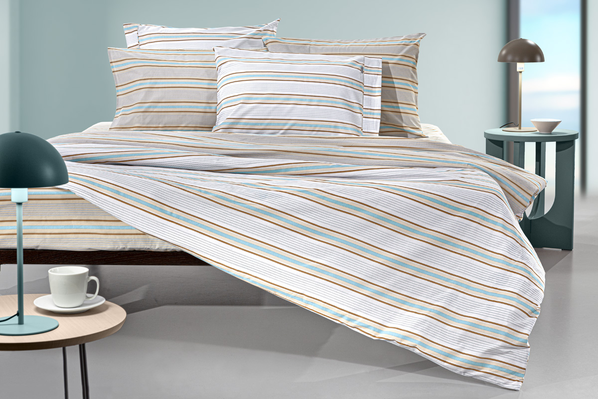 Σετ 3τμχ Σεντόνια Pinstripe Natural 180Χ265