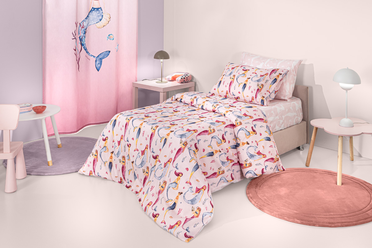 Σετ 3τμχ Παιδικά Σεντόνια Merida Pink 165X250