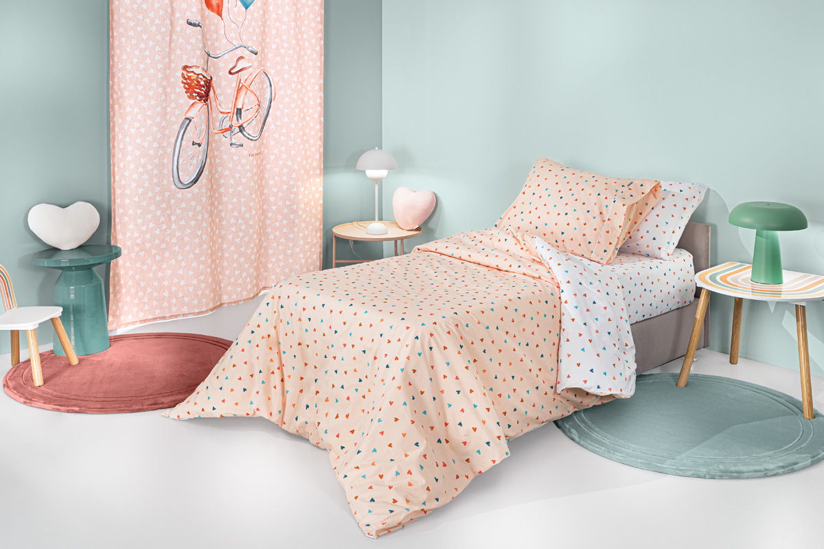 Σετ 3τμχ Παιδικά Σεντόνια Amore Salmon 165X250