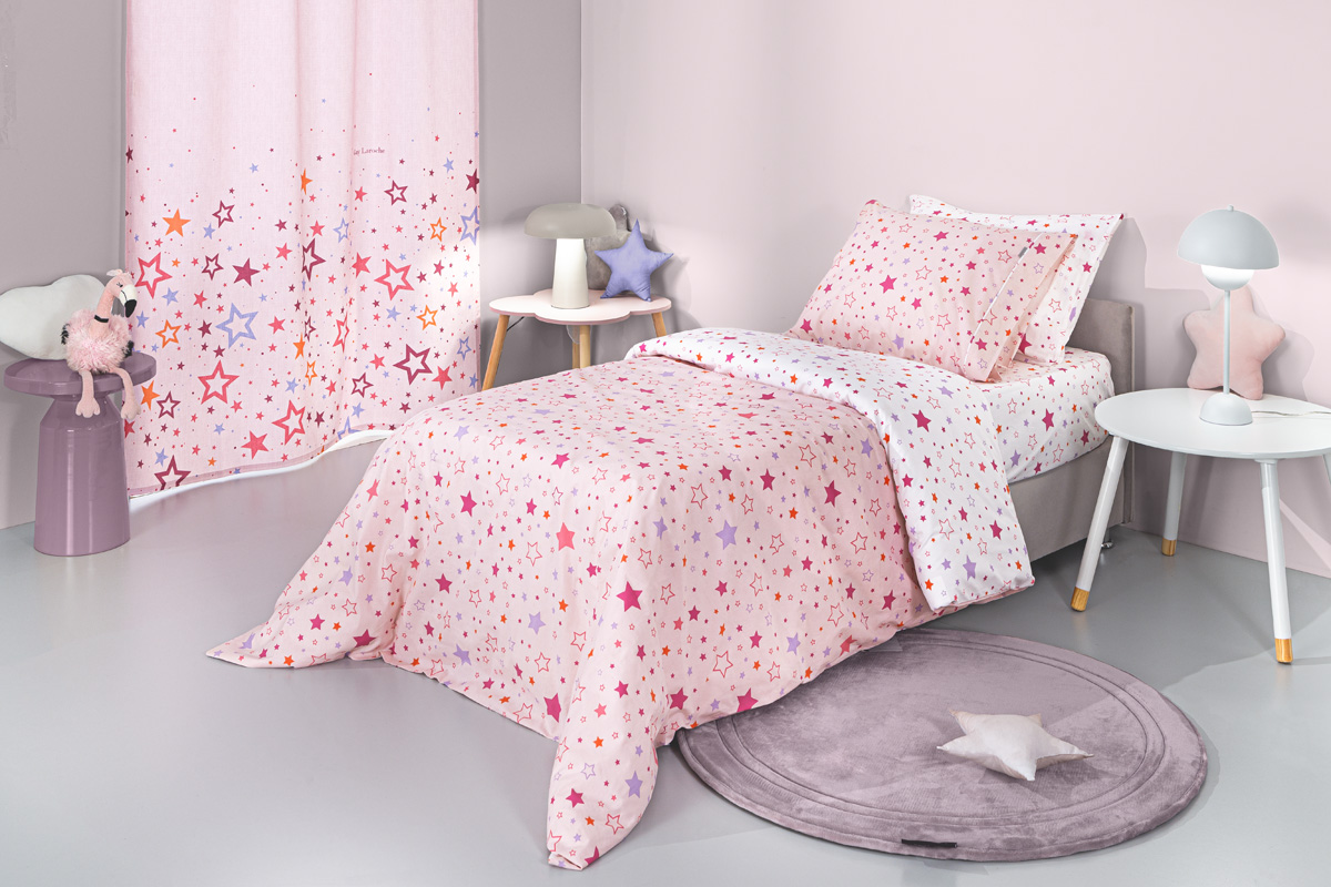 Σετ 3τμχ Παιδικά Σεντόνια Starland Pink 165Χ250