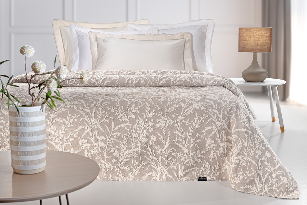 Κουβέρτα Bouquet Mocca 260X250