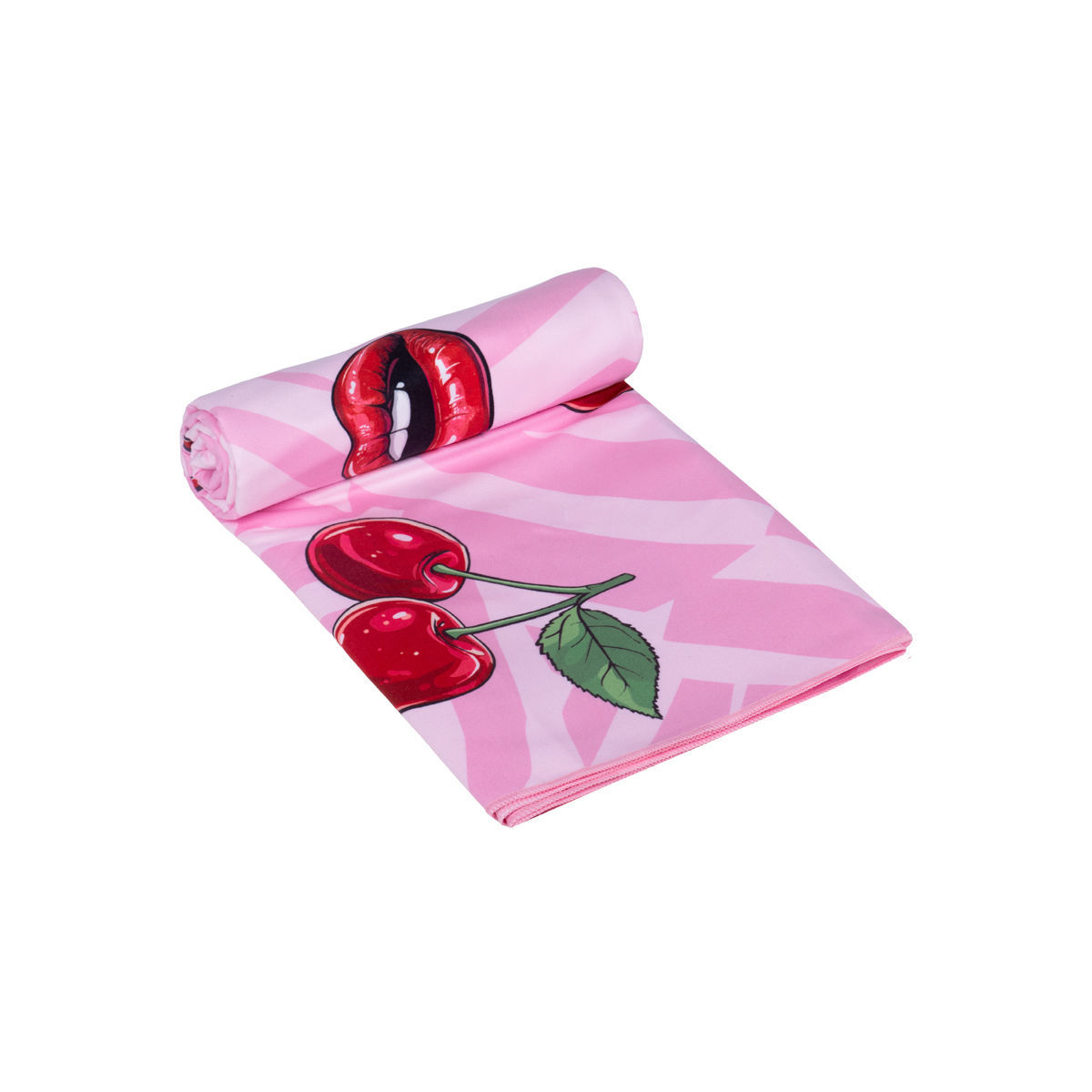 Estia πετσετα θαλασσησ microfiber με τσαντακι blush pop