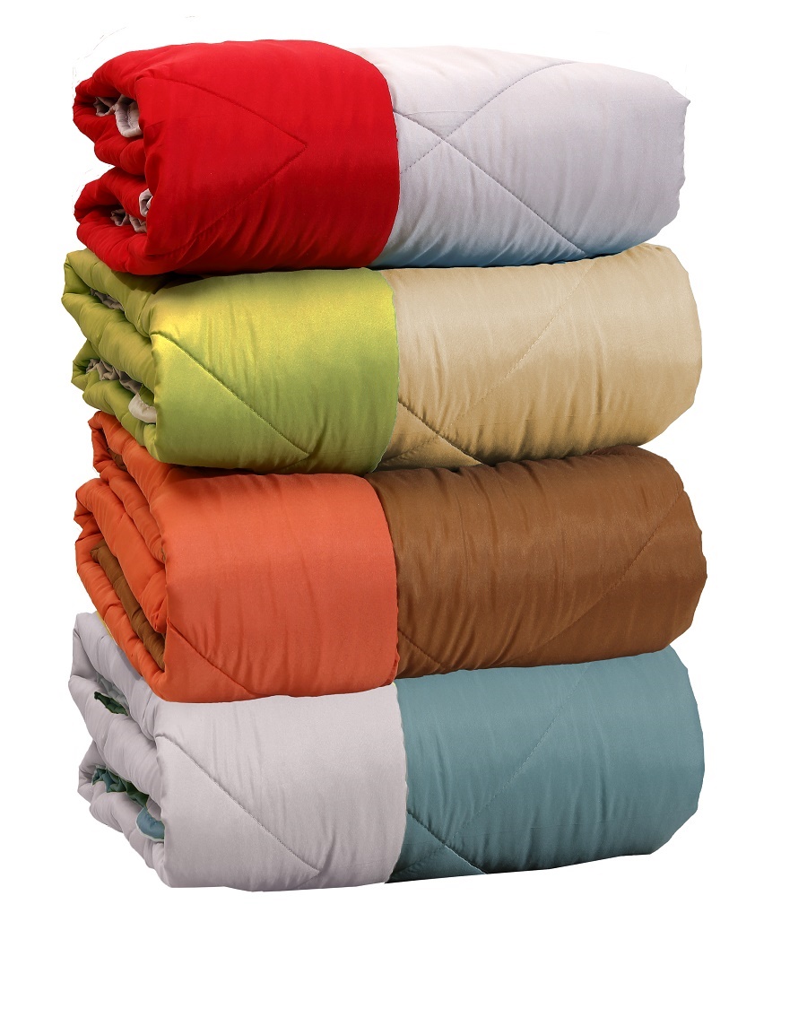 Πάπλωμα μονό δίχρωμο microfiber πετρόλ/γκρι, VIOPROS
