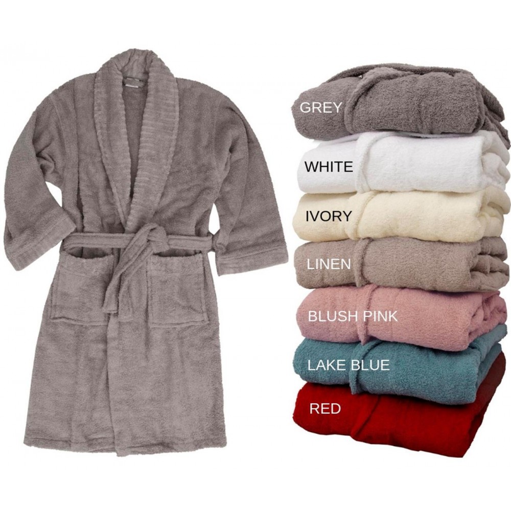 AnnaRiska Μπουρνούζι με γιακά (M) SPA WHITE, ANNA RISKA
